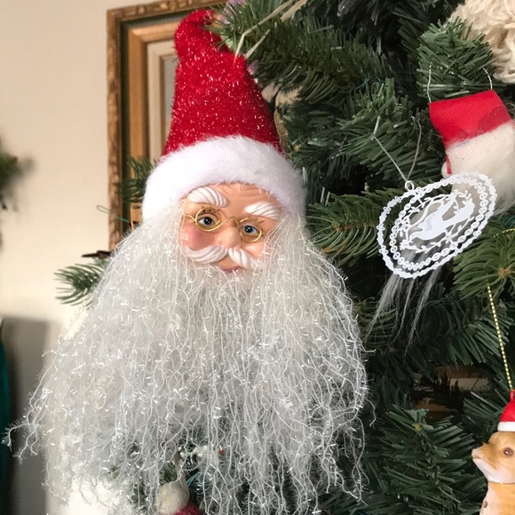 Rare Vintage 14”Large Santa Christmas Ornament - Picture 6 of 8